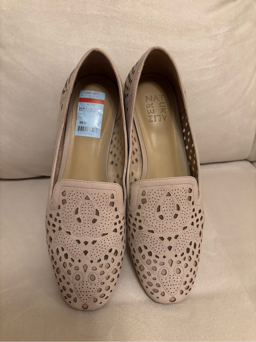 Naturalizer Women's Perforated Slip-On Loafer - Tan